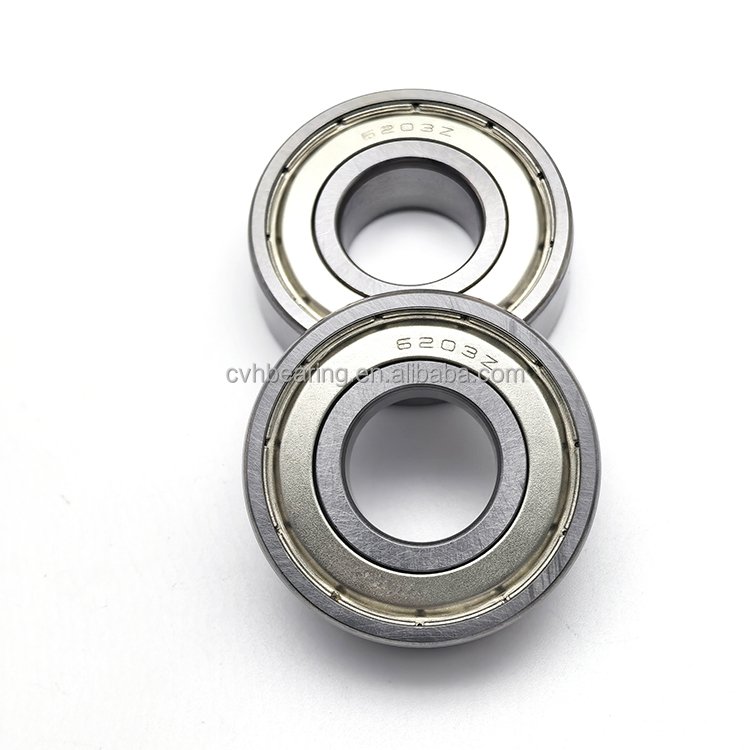 High precision bearing 6203ZZ 17x40x12mm 6203-2RS used in motorcycle deep groove ball bearing 6203z Chrome Steel GCR15