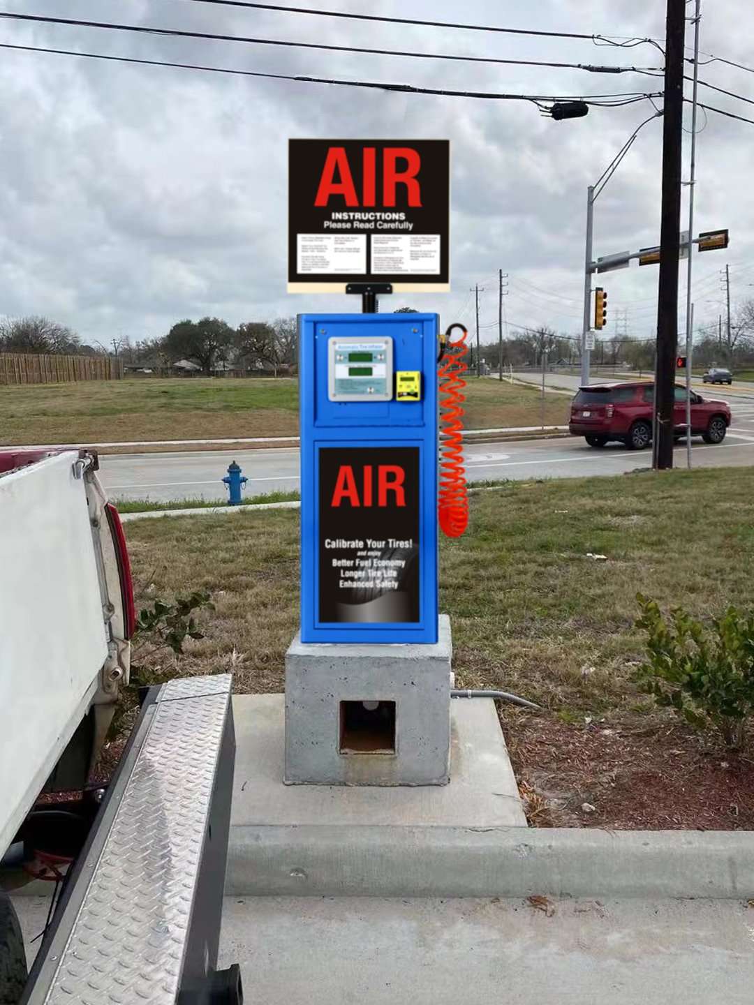 G5 CE Coin operated outdoor waterproof tyre Air compressor inflator Pumps Petrol Station Air Vending Machine Tire Inflators