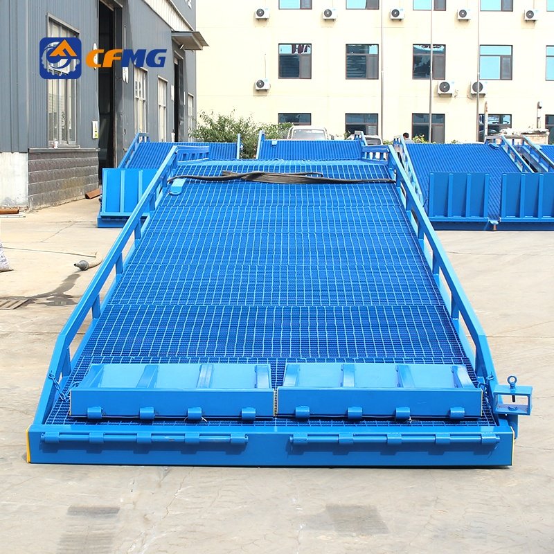 6ton 8ton 10ton 15ton hot sale new design used container loading dock yard mobile unloading ramp 2 wheels logistic use