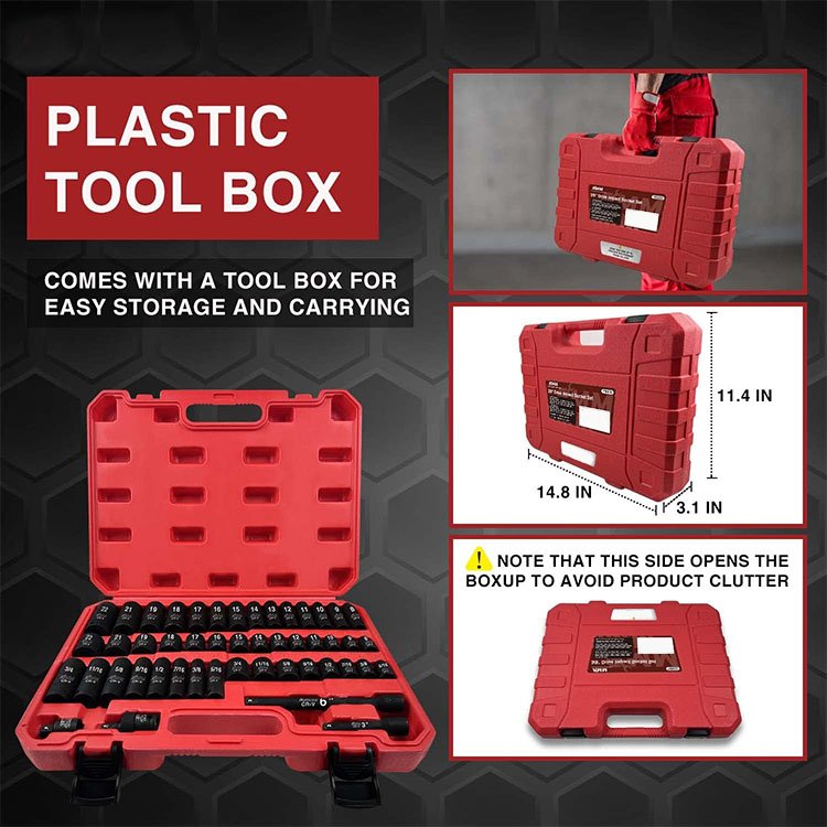 Auto Spanner Tool Wrench Socket Combination Impact Combo Hardware Car Ratchet Box Kit Bit Set Customized Oem CRV 1 Years 100sets