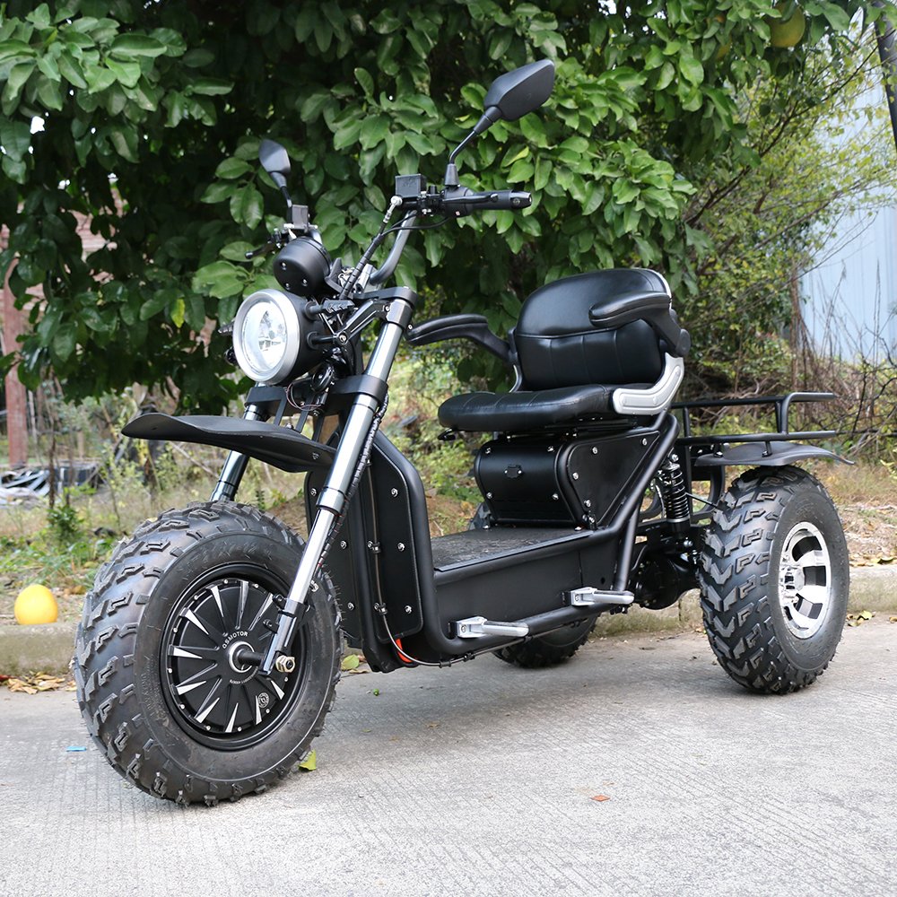 EEC certification 60V electric 3 wheels motorcycle high power scooter for family 1200w motor motorcycles