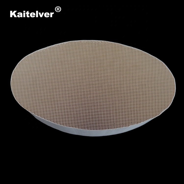 Column cordierite honeycomb ceramic substrate catalyst support for car catalytic converter