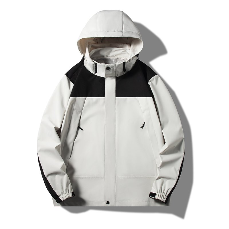 2024 Varsity White Hooded Vintage Track Security Green Bike Riding Windbreaker Running Jacket Motorcycle Men's
