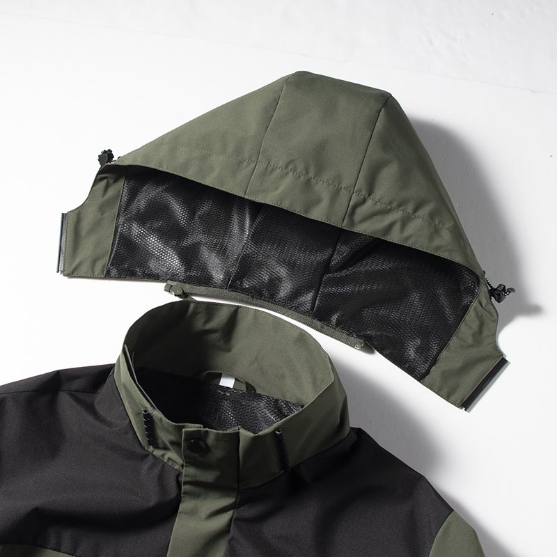 2024 Varsity White Hooded Vintage Track Security Green Bike Riding Windbreaker Running Jacket Motorcycle Men's