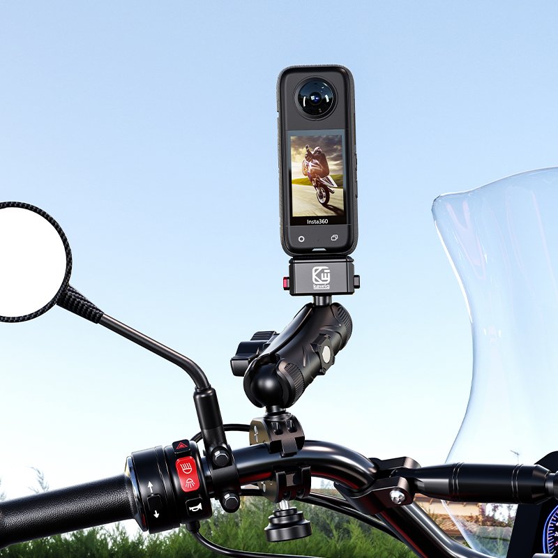 Insta 360 Riding Sport Camera bracket Aluminum Motorcycle Action Camera Quick Release Mount