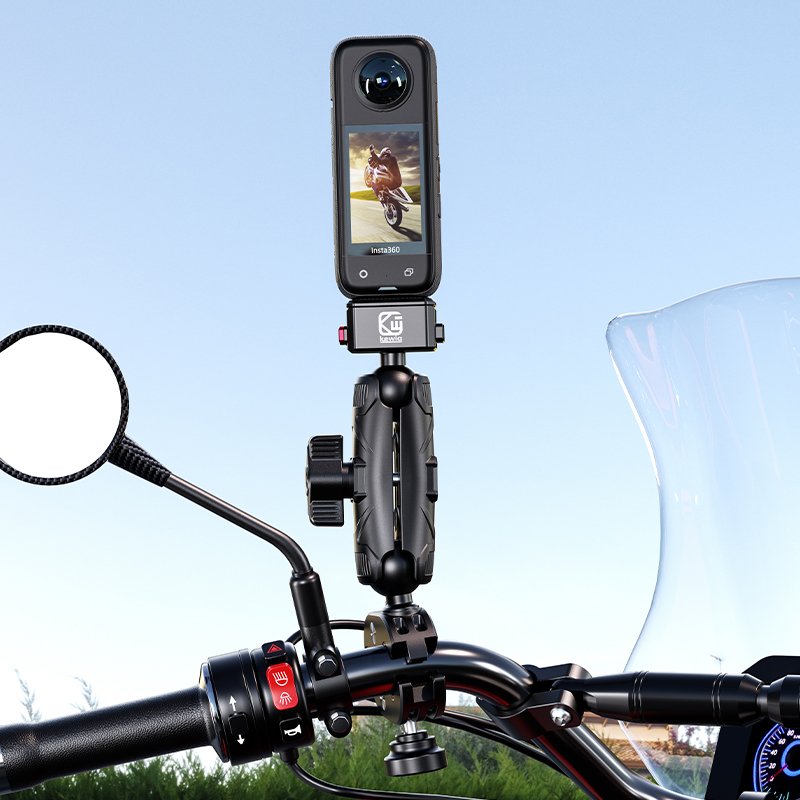 Insta 360 Riding Sport Camera bracket Aluminum Motorcycle Action Camera Quick Release Mount