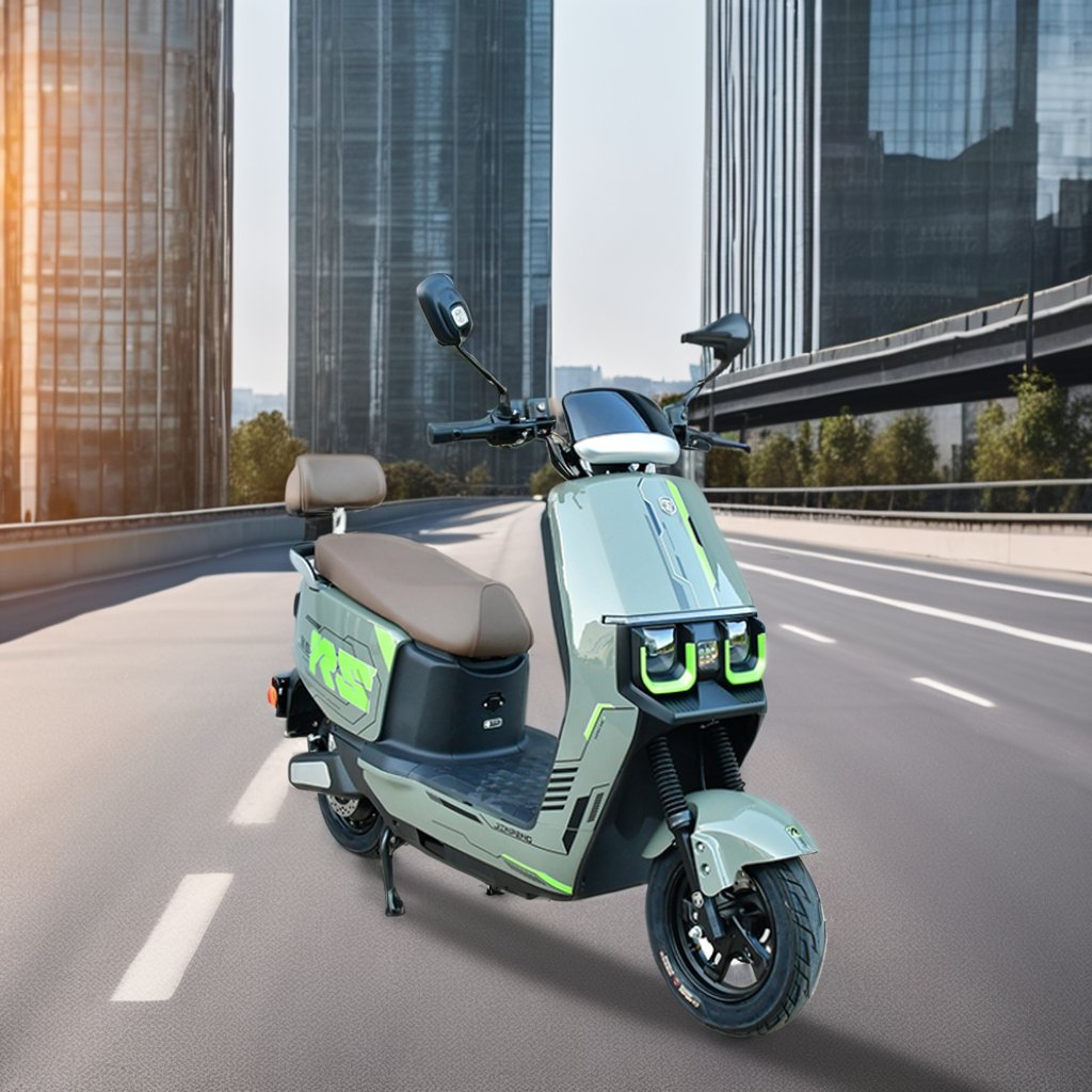 Hot Selling 1200W Electric Moped 60KM Sport Motorcycle 72V Two-Wheel Adult Electric Scooter with Open Body Design Made in China