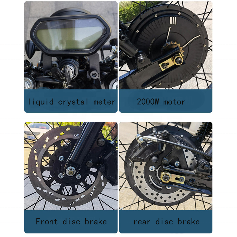 Factory direct sales of Curiser motorcycles 2000W 72V used motorcycles and other motorcycle body systems