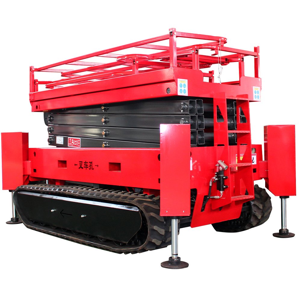Hydraulic Scissor Lift Motorcycle Lift Platform With Air Pump