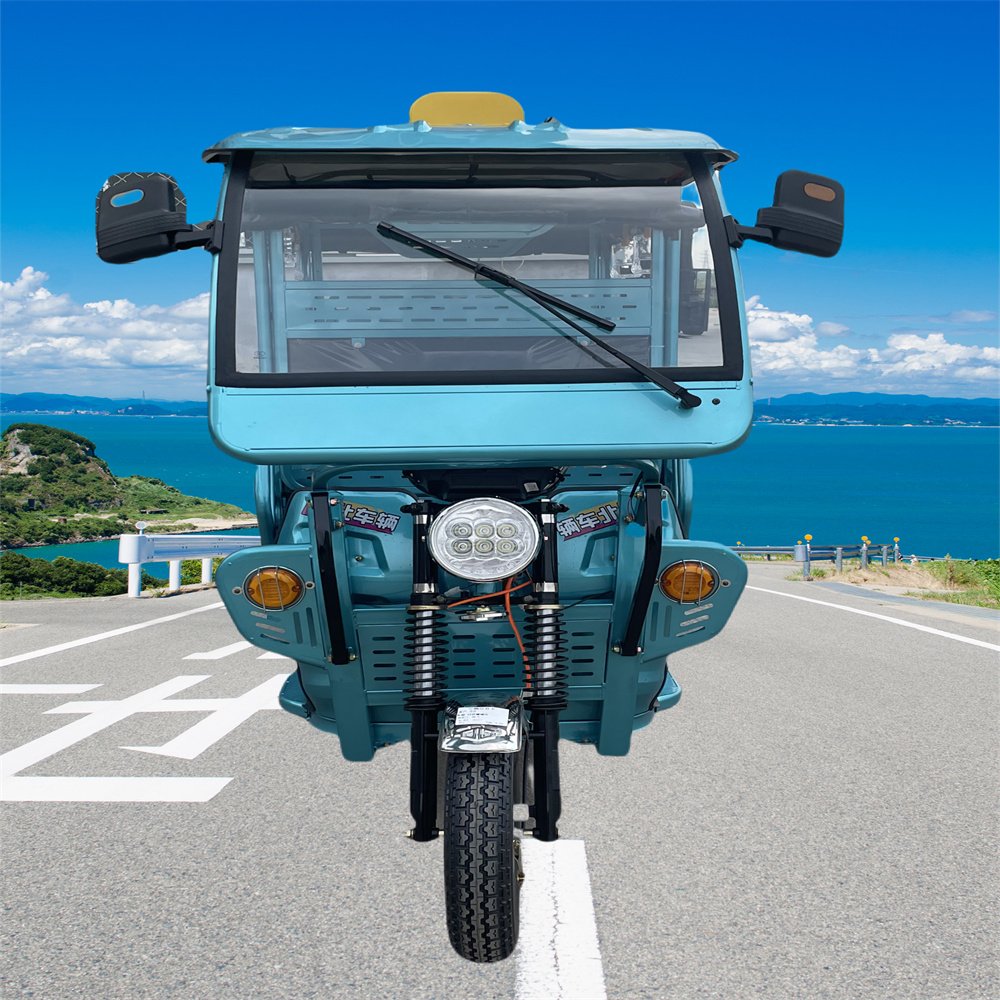 Low Price China Passenger Tuk Tuk Bajaj Rickshaw Electric Closed Tricycle