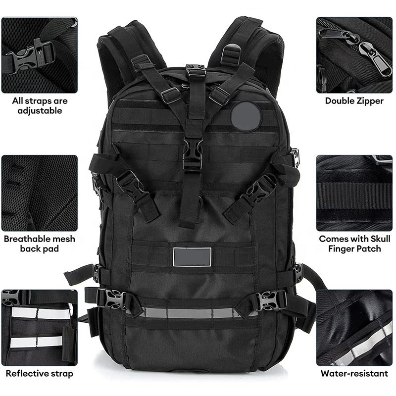 Manufacture Expandable Large Capacity Mountain Bike Helmet Bag Waterproof Motorcycle Tactical Backpack