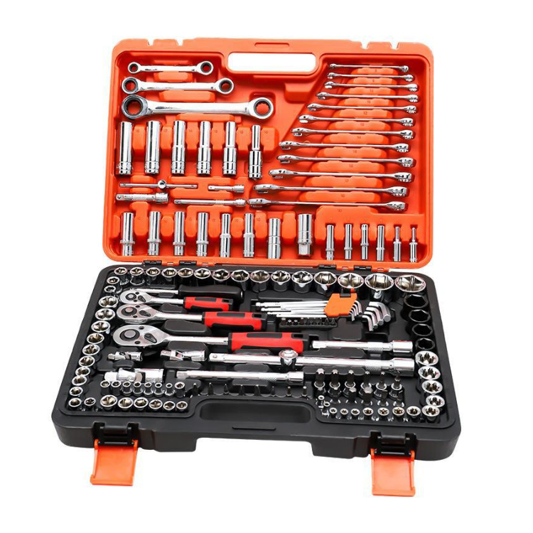 46 sleeve set ratchet plate hand repair auto repair multi-functional vehicle repair tools