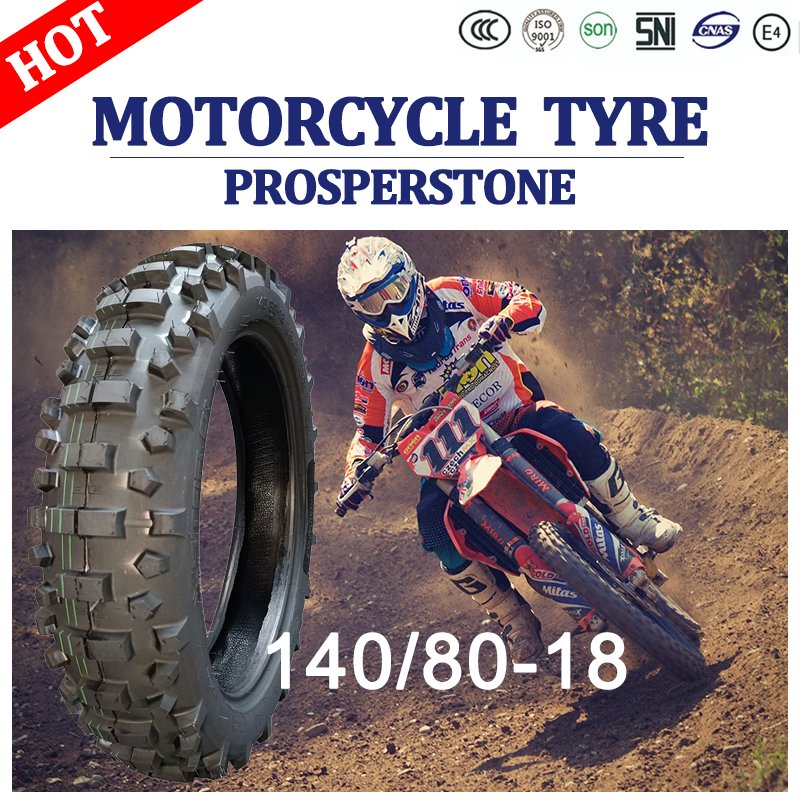 140/80-18 Cross-Country Motorcycle Tires High Stability Comfortable Drive Strong Wear Resistance New Used Tube Casing Available