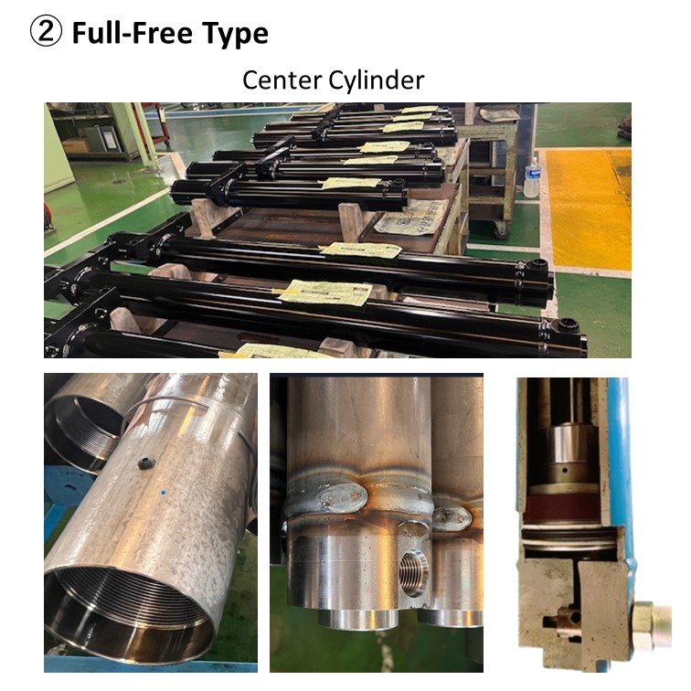 Oil Equipment Machinery Part Electric Single Acting Lift Lifting Mechanism Forklift Rotating Hydraulic Cylinder 50 Ton