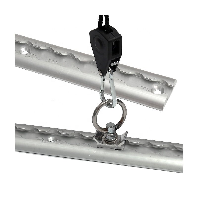 Aluminum track fitting LTrack accessories Fitting Tie Down Anchor Ring Quick Release Airline Rail L Track Rail