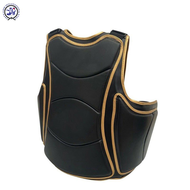 2024 Premium Leather Custom Logo Body Protector Chest Guard Belly Protector MMA Kick Boxing Muay Thai