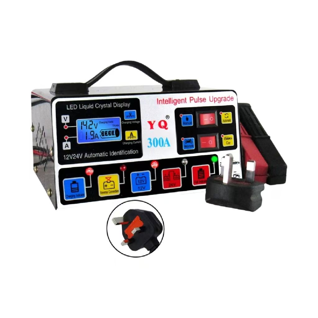 Intelligent Pulse Repair Battery Charger for Lead Acid Batteries 12 Volt 24 Volt Can Be Used