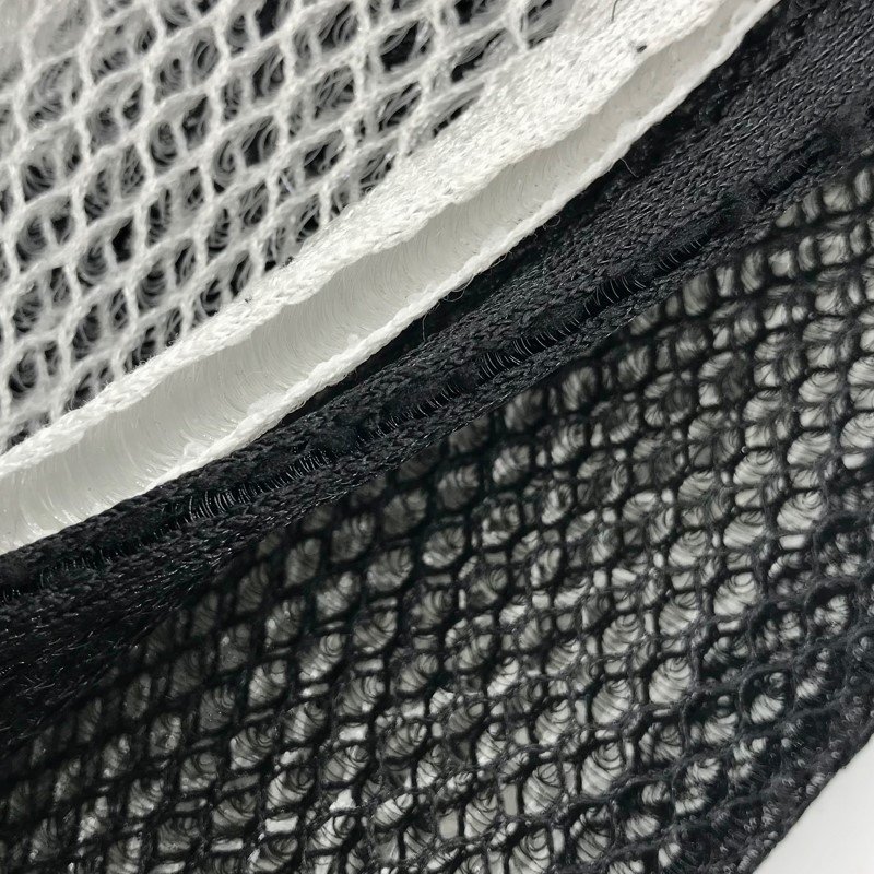 High quality 4..5-10 mm hexagon black 3d mash fabric jiangsu tricot air mesh for motorcycle bicycle seat cushion