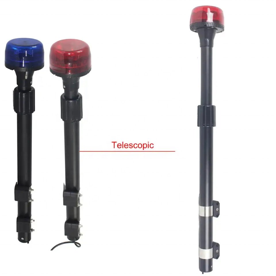 motorcycle rear pole light green emergency used motorcycle led warning light telescopic patrol emergency motorcycle lights