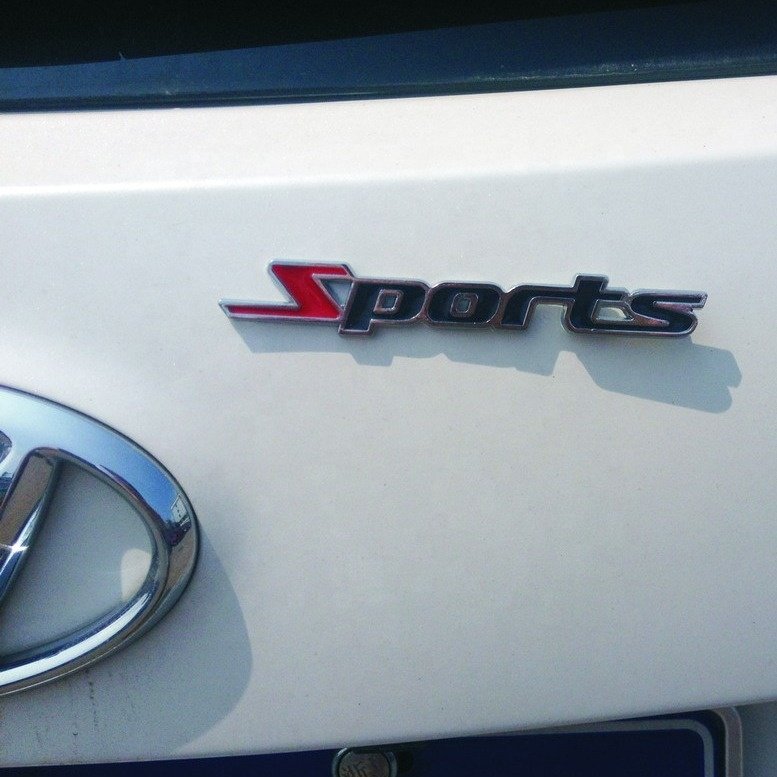 Customized Sports letters car Emblem auto side fender Trunk badge Sticker Racing Motorcycles Decal Sticker
