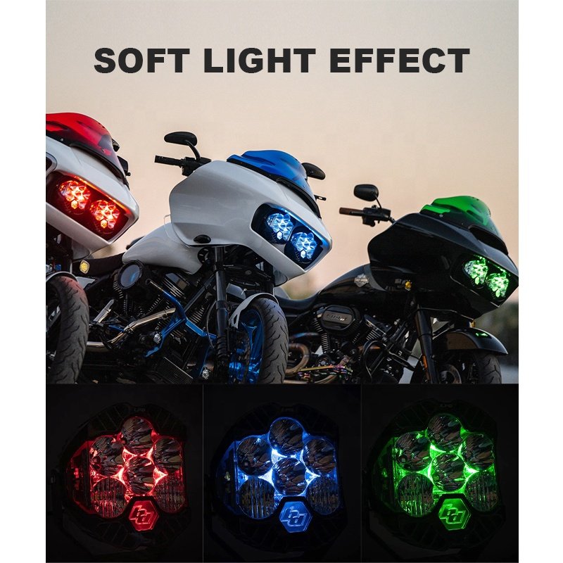 Baja LP6 Soft Light Headlight Wiring Harness for HD Touring Motorcycles Perfect Fit for Softail Road Glide FLHR FLHT FLHX