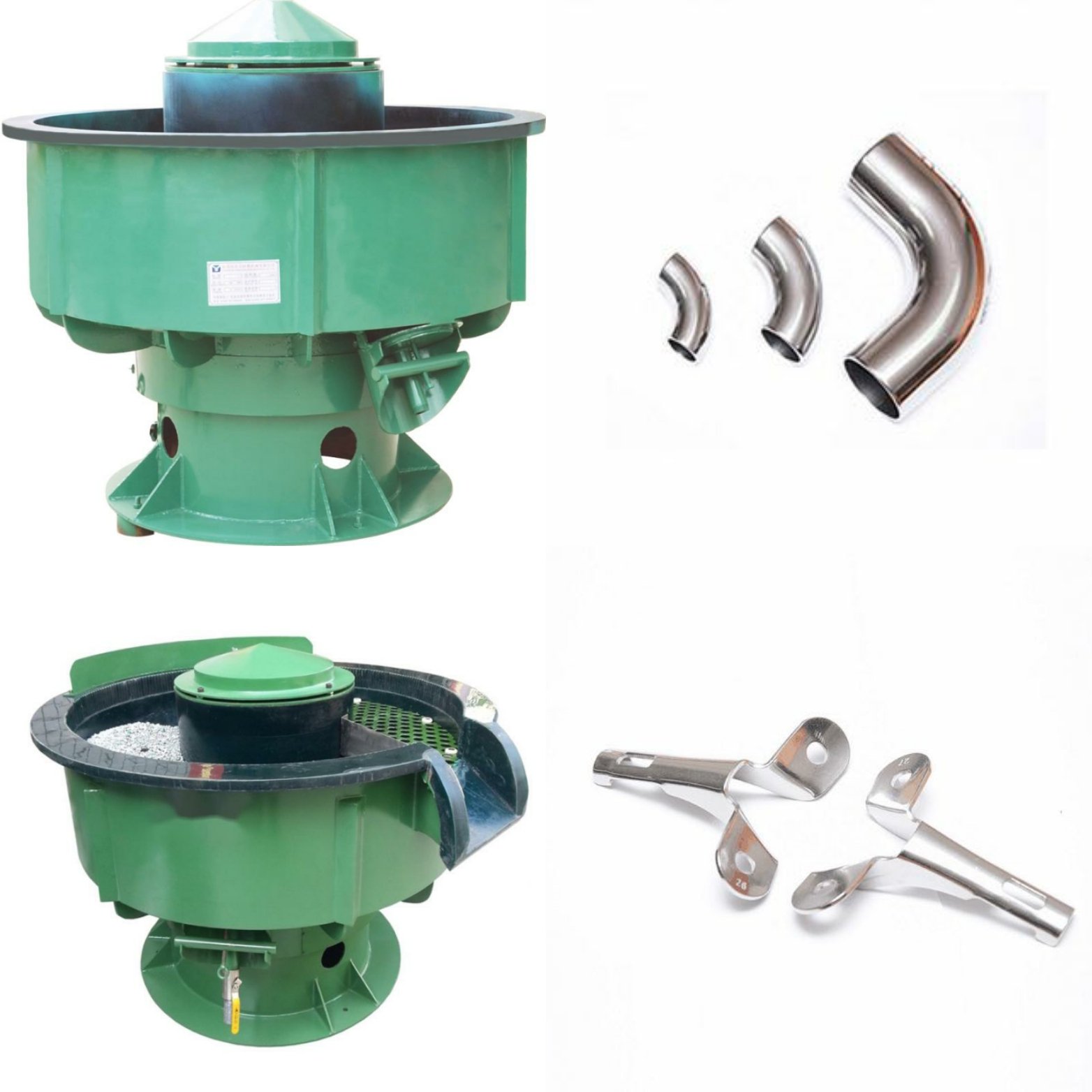Noiseless vibratory finishing machine automatic vibration tumbler bowl