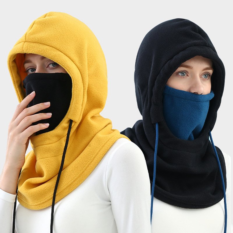 Winter Thermal Fleece Full Cover Up Mask Hat Motorcycle Neck Warmer Tie Dye Outdoor Sports Hooded Ski Face Mask Hiking Balaclava