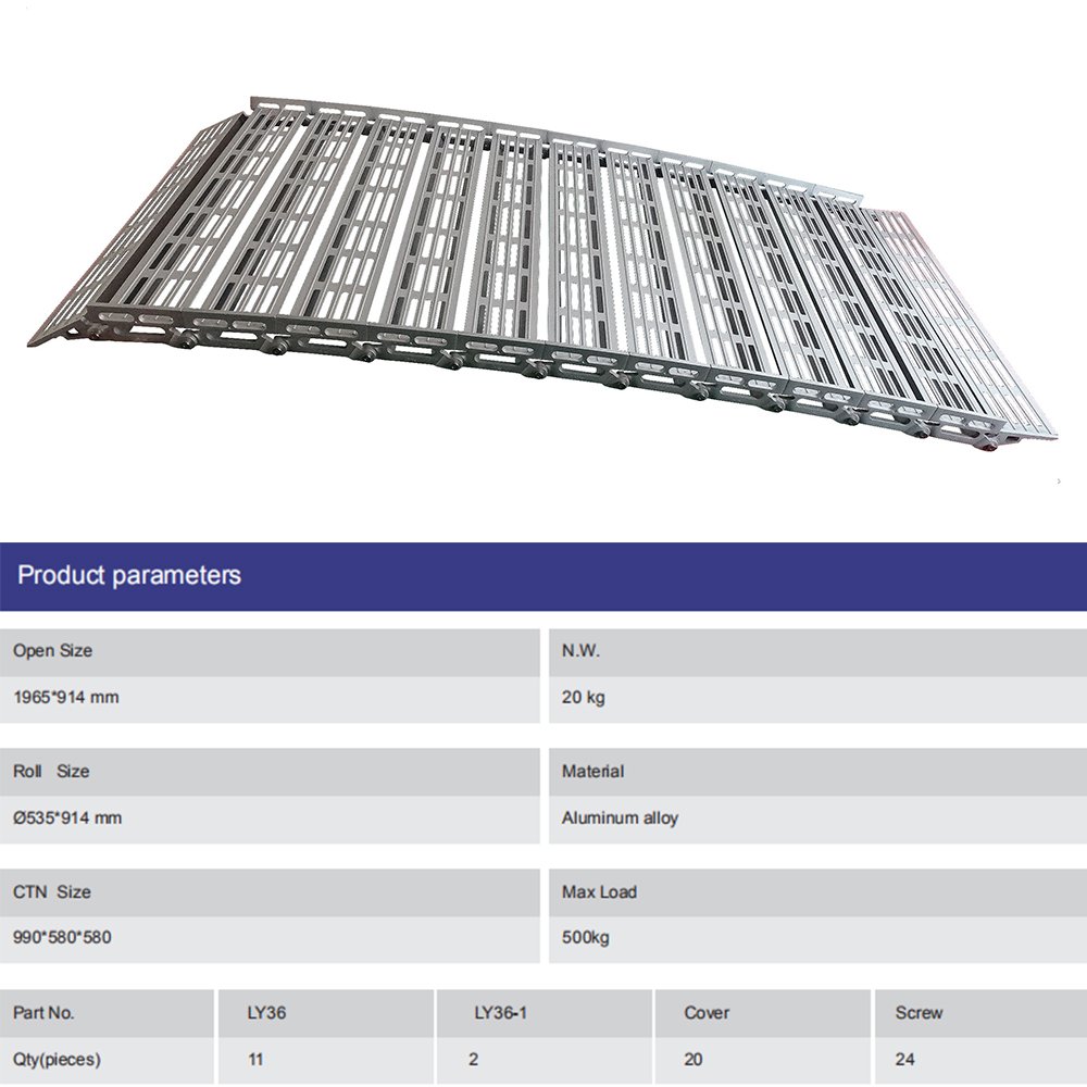 High Quality Portable Folding Wheelchair Ramps Foldable and Lightweight Used Motorcycle and Car Aluminum Ramps Motorcycle Ramps