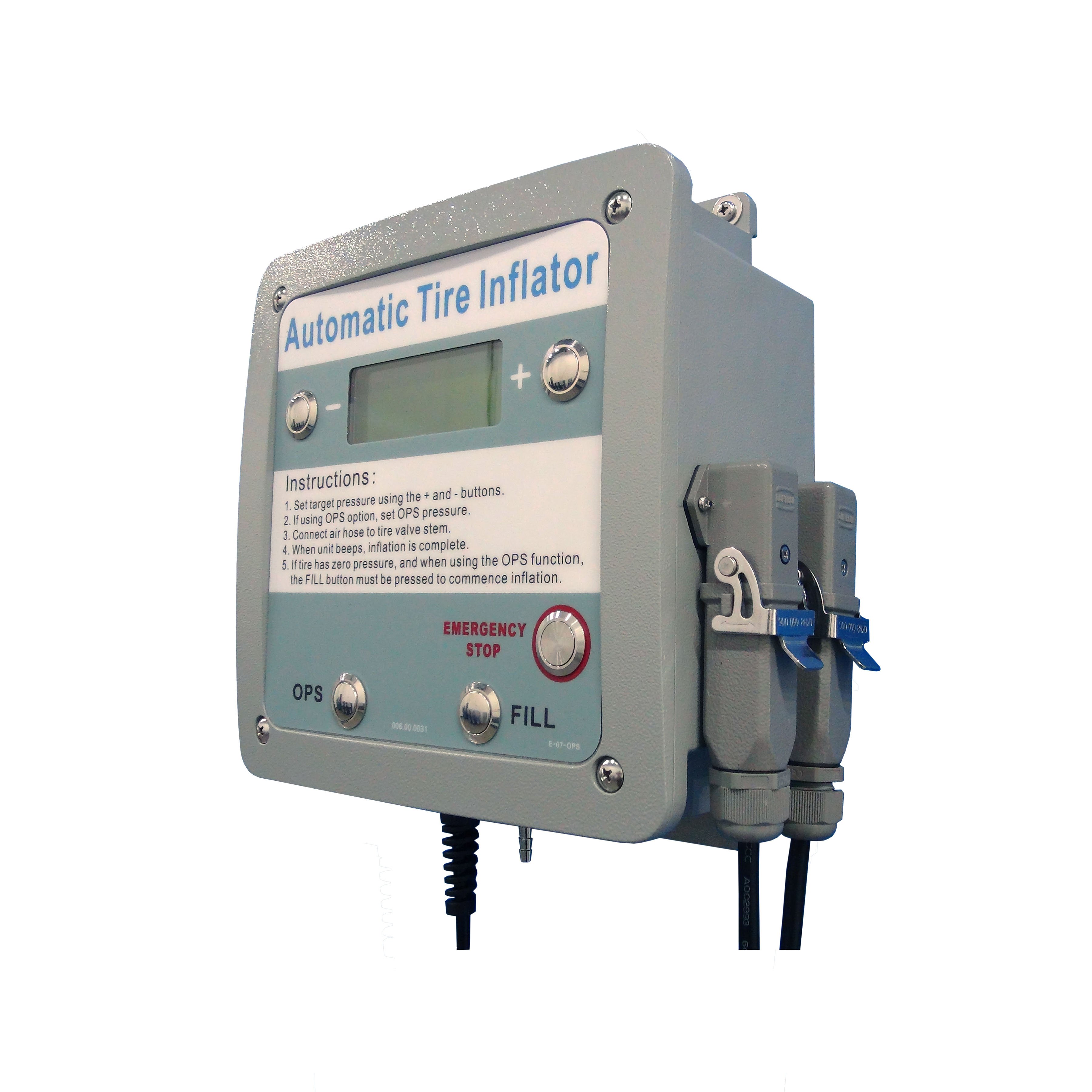 G5 wall mounted other vehicle equipment car Tires air pumps Automatic Tyre Inflators With 2 Emergency Stop Switch