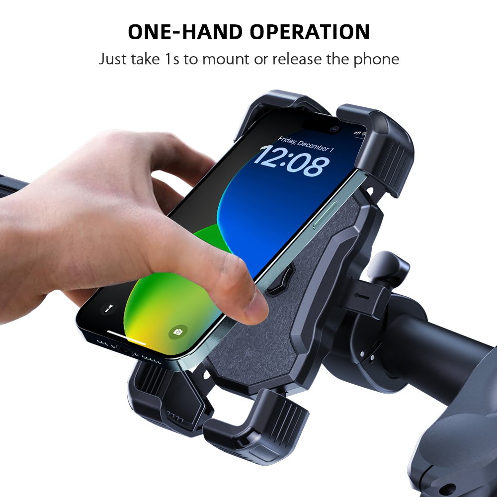 New Design One Touch Cradle Mobile Holders Hot Selling Motorcycle Bike Handlebar Cellphone Mount Phone Holder for Bicycle