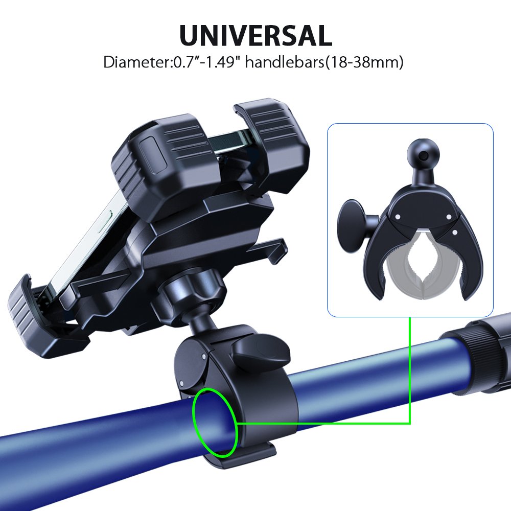 New Design One Touch Cradle Mobile Holders Hot Selling Motorcycle Bike Handlebar Cellphone Mount Phone Holder for Bicycle