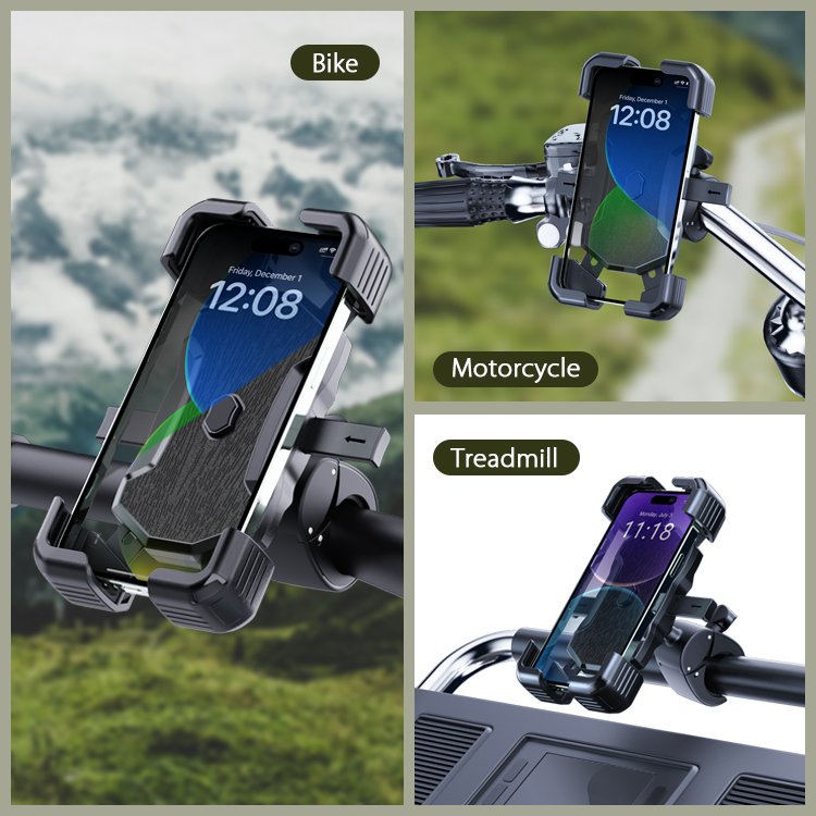 New Design One Touch Cradle Mobile Holders Hot Selling Motorcycle Bike Handlebar Cellphone Mount Phone Holder for Bicycle
