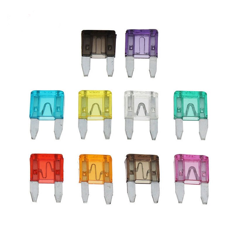 Car Blade Fuse Fuses Kit Low-voltage Mini Cable with Used Bus Box Motorcycles 120pcs Auto Different AMP Zinc Mini Car Blade Fuse
