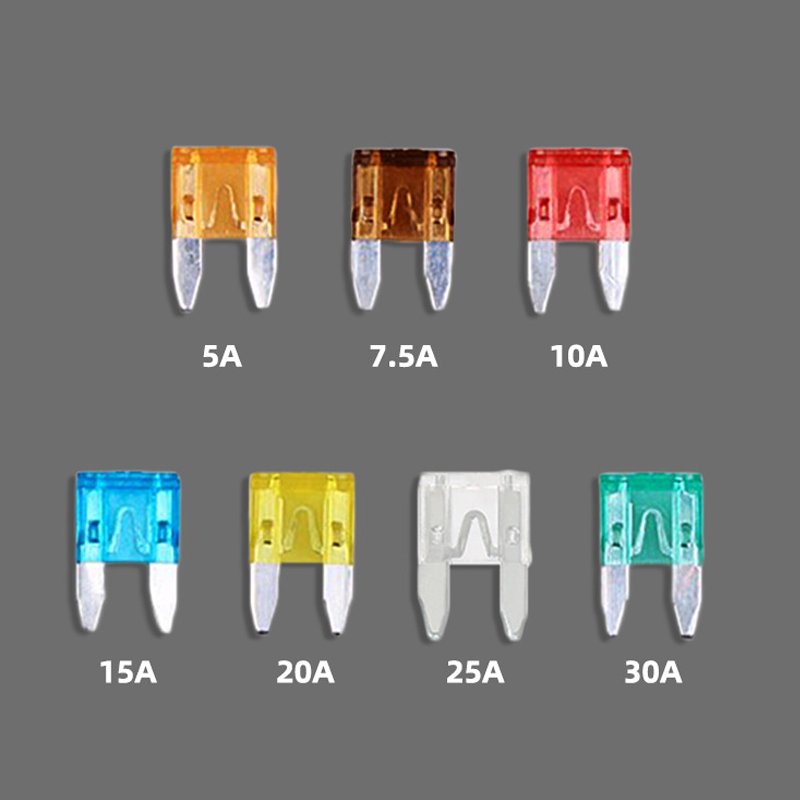 Car Blade Fuse Fuses Kit Low-voltage Mini Cable with Used Bus Box Motorcycles 120pcs Auto Different AMP Zinc Mini Car Blade Fuse