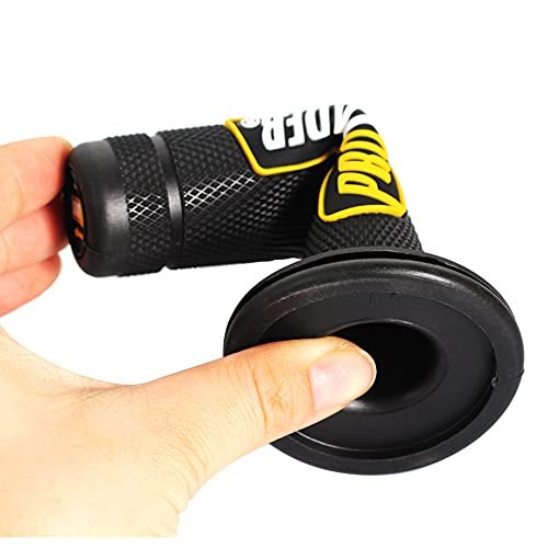 7/8" Motorcycle Hand Grips Oil for Dirt Bike ATV Pit Bike Used Rubber Bar End Thruster Grip Handlebar Grips Throttle Motorcycle