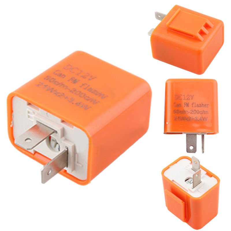 M0013 2Pin Adjustable LED Motorcycle Relay For Turn Signal Indicator Turn Signal Flasher Relay