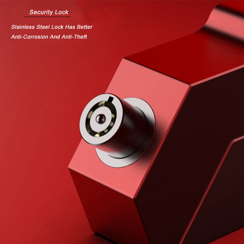 CNC factory Hot selling handlebar anti-theft lock used to motorcycle handlebar aluminum alloy bull horn lock universal lock