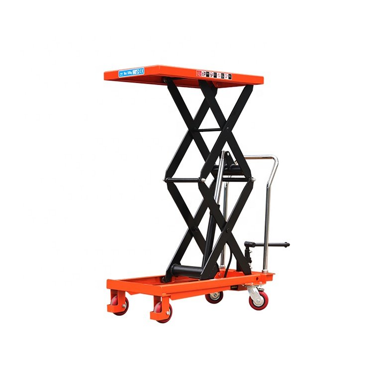 Wholesale Portable Scissor lift Table Lifting Heavy Thing 1000kg Manual Hydraulic lift table