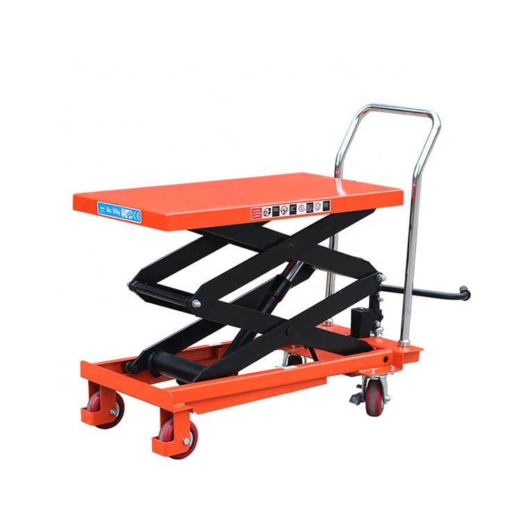 Wholesale Portable Scissor lift Table Lifting Heavy Thing 1000kg Manual Hydraulic lift table
