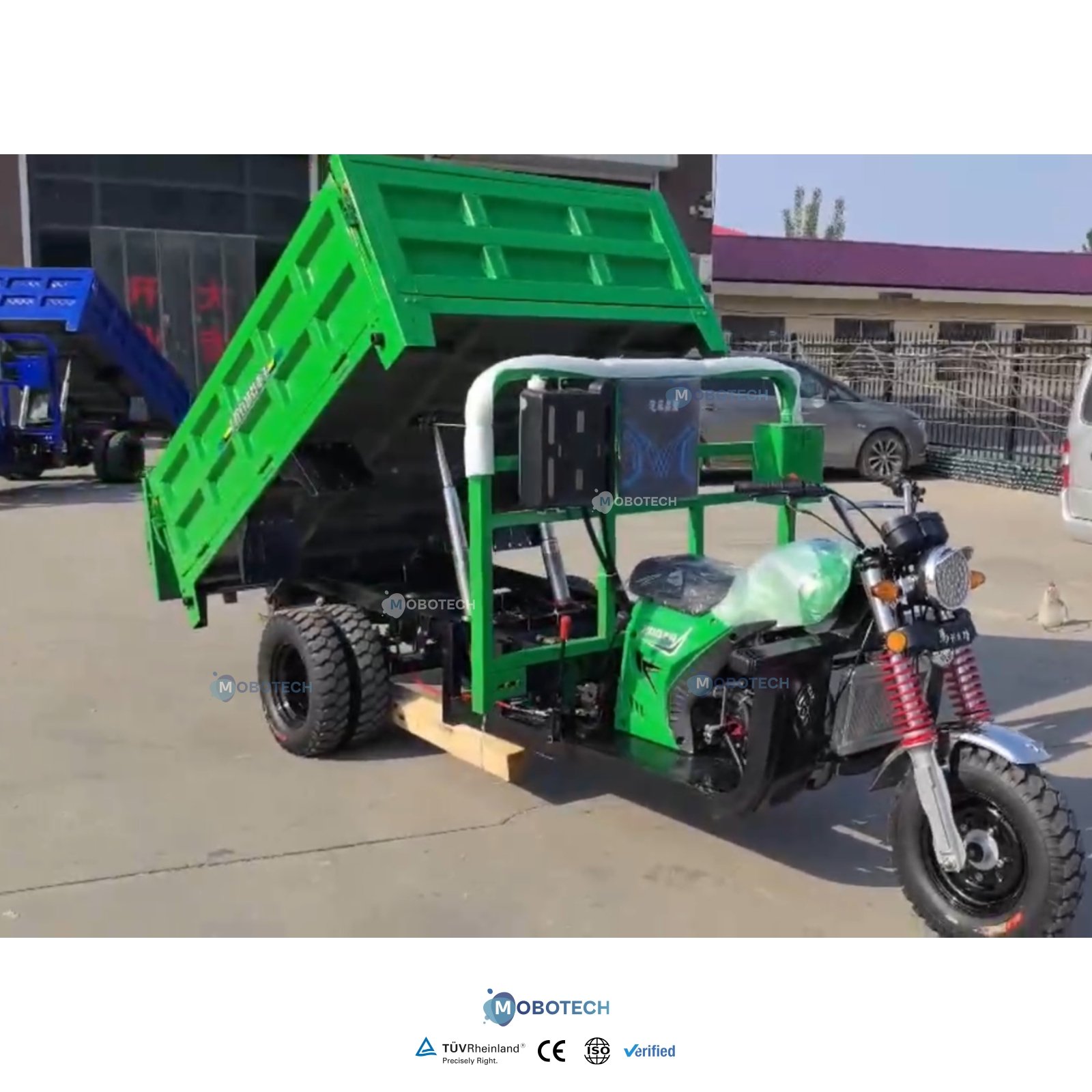 Three-wheeled motorcycle gasoline tricycle power agricultural vehicle freight household dump truck customizable five wheels