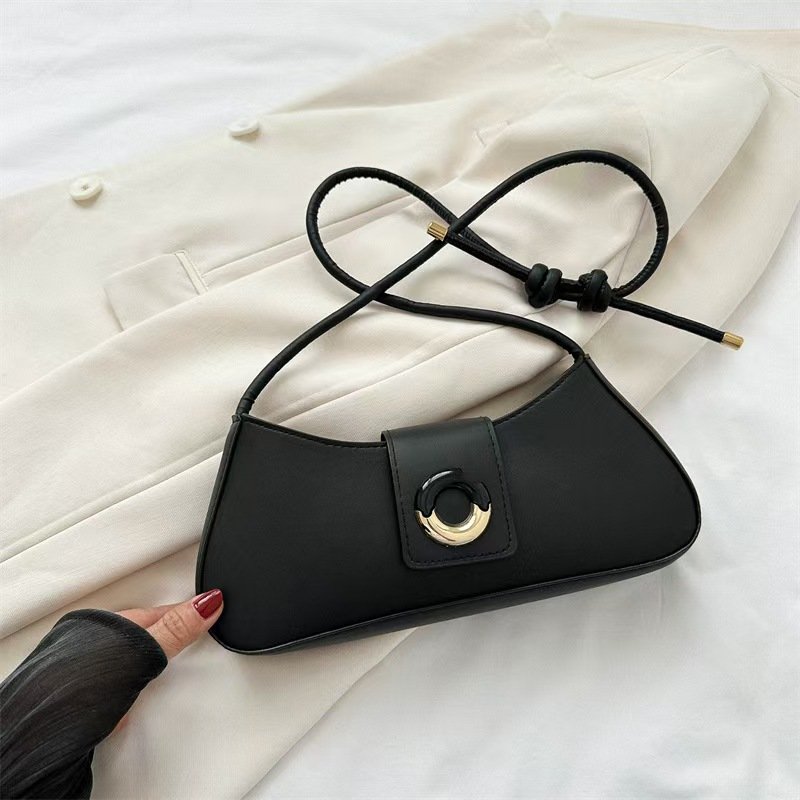Women's New Style Motorcycle & Cycling Bags Luxury Designer Handbags PU Vintage Waxed Leather Multi-pocket Small Shoulder Bag
