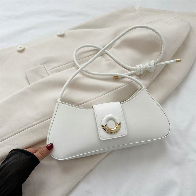 Women's New Style Motorcycle & Cycling Bags Luxury Designer Handbags PU Vintage Waxed Leather Multi-pocket Small Shoulder Bag
