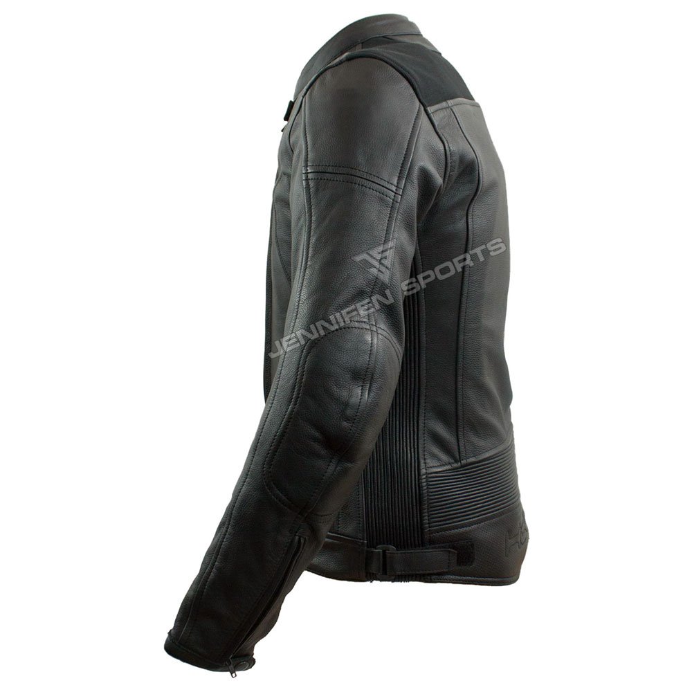 High Quality Motorcycle Women Leather Jacket On Front Genuine Zip Side Pockets Elbow Pads With Satin Lining Used Inside Jacket
