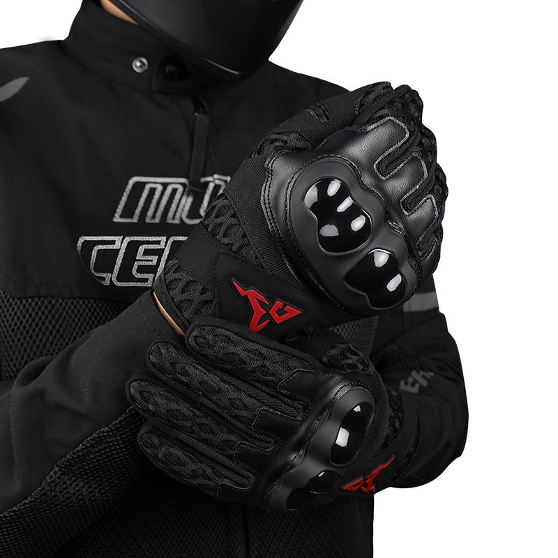 MOTOCENTRIC touch screen non-slip microfiber breathable motorcycle racing gloves available in all seasons