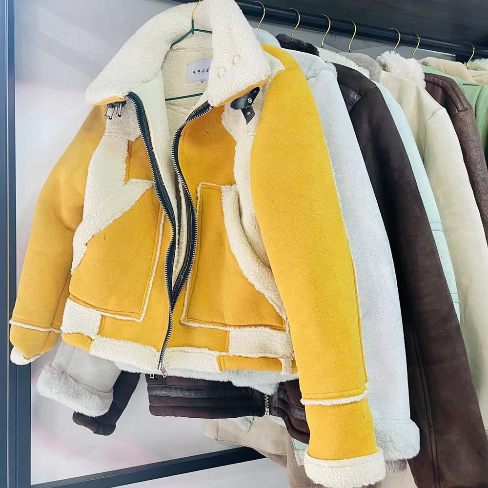 Lamb wool coat for women short 2024 used autumn and winter everything with Korean version of loose cotton thick lamb wool