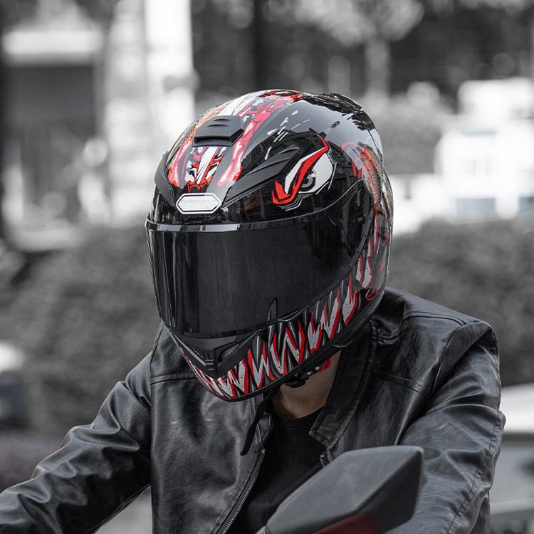 Wholesale Custom Logo Four Season Full Face Motorcycle Safety Helmet 3C Security Protection Riding Helmet