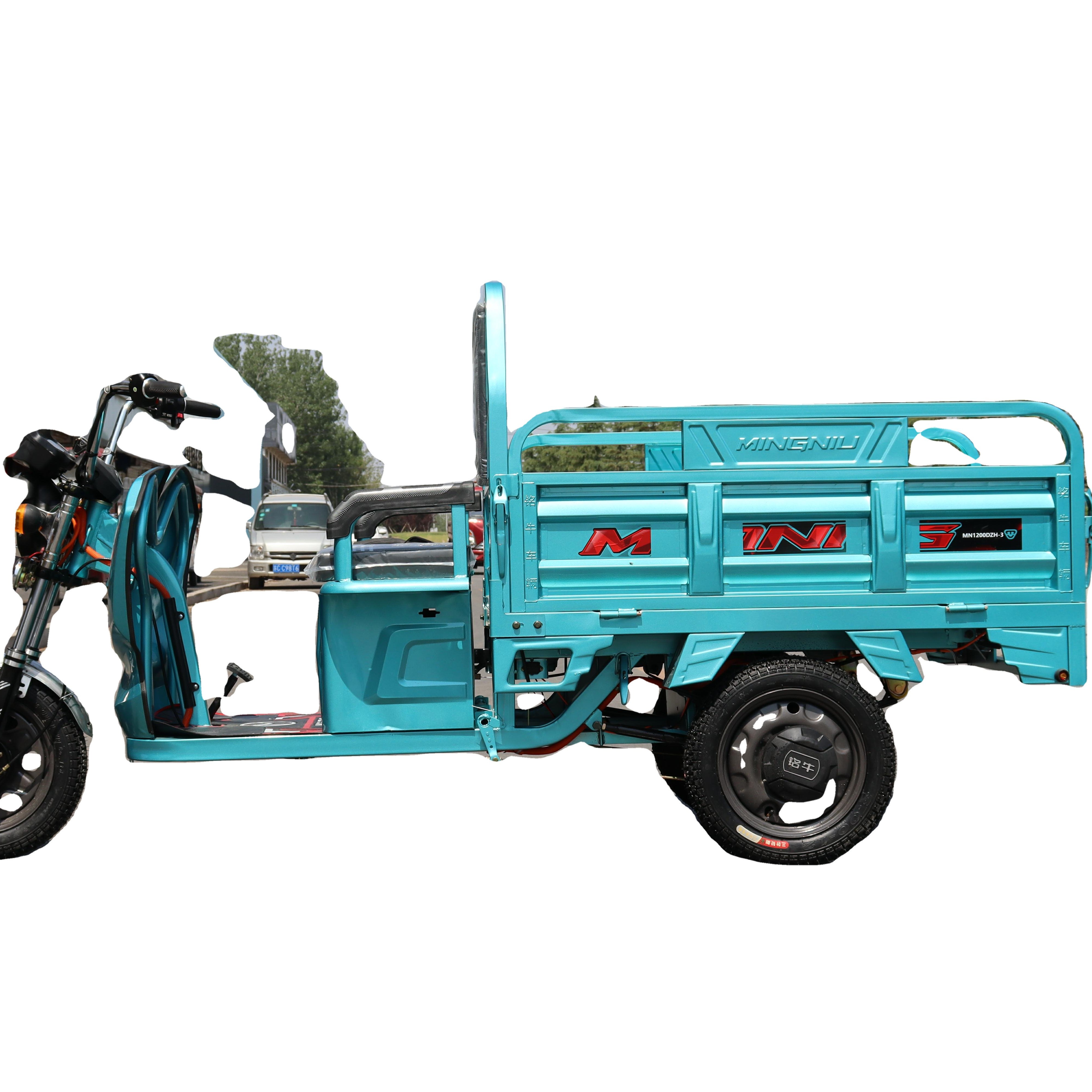Hot selling wholesale motorcycle heavy duty tricycles adult cabin semi-enclosed three wheel electric