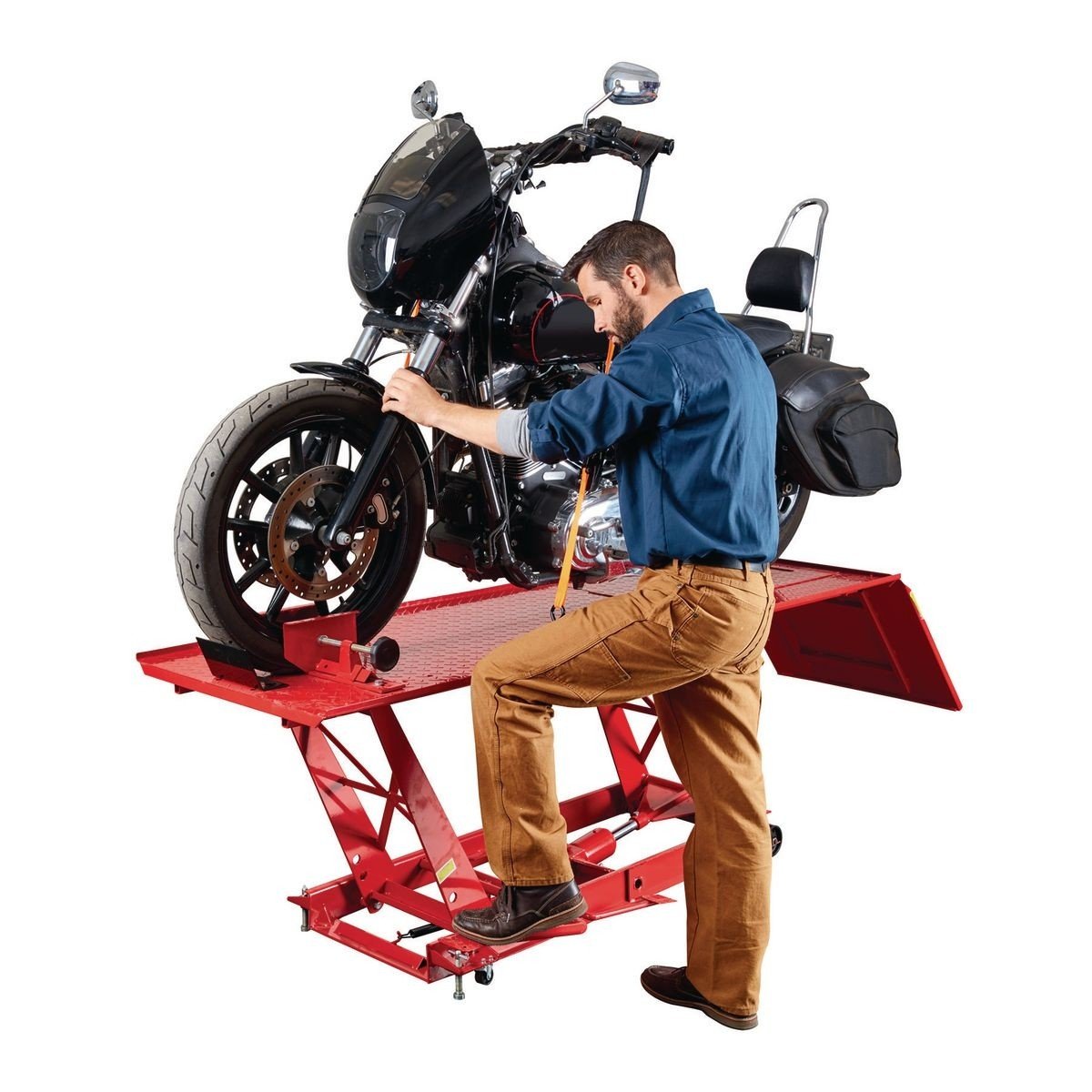 Used Kindle Steel Motorcycle Lift Stand Durable Metal Motor Stand for Motor Use