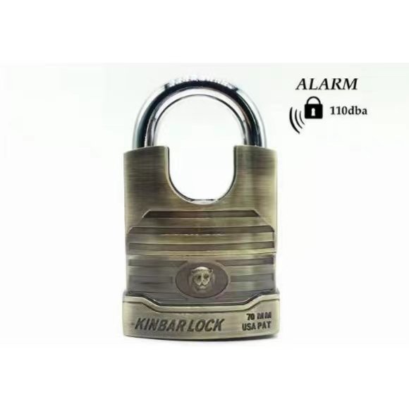 Samhoo Wholesale Customization Heavy Duty Waterproof Siren Alarm Motorcycle Bicycle Aluminum Alloy Padlock