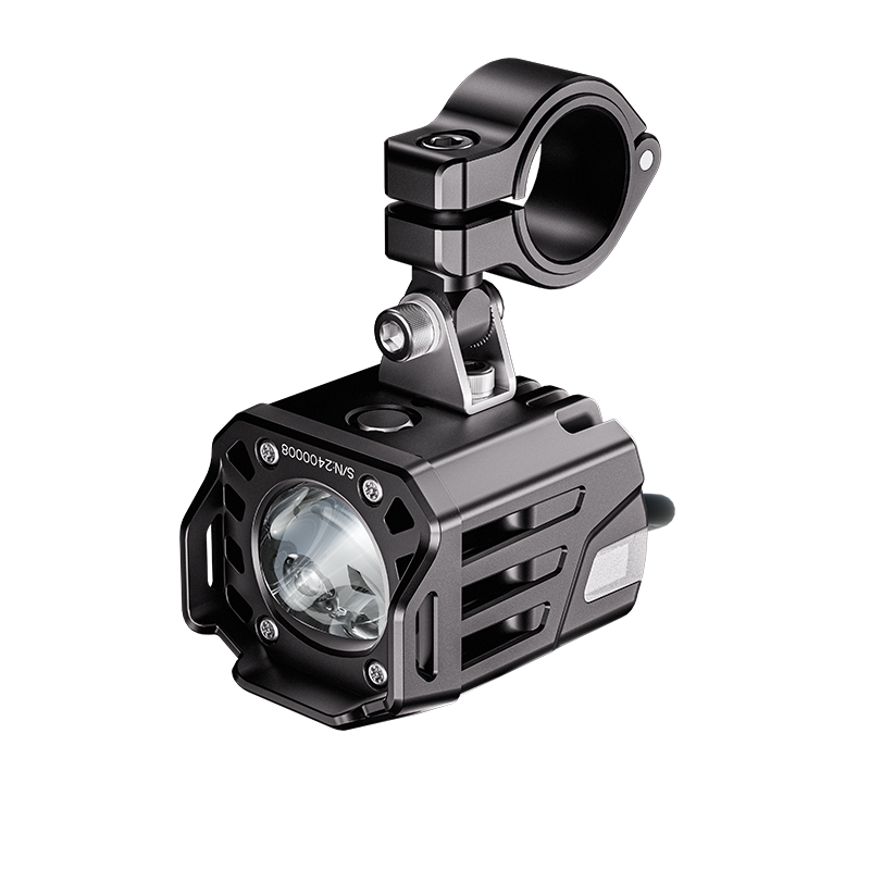 2024 Hot Selling New Super Bright Auxiliary Dual Spotlight Waterproof Breathing Moped Modified Equipment Spotlight